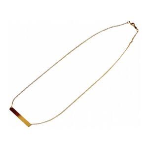 NORDSTROM REVOLVE Polished Gold Bar Plate Charm Dainty Pendant Necklace Jewelry